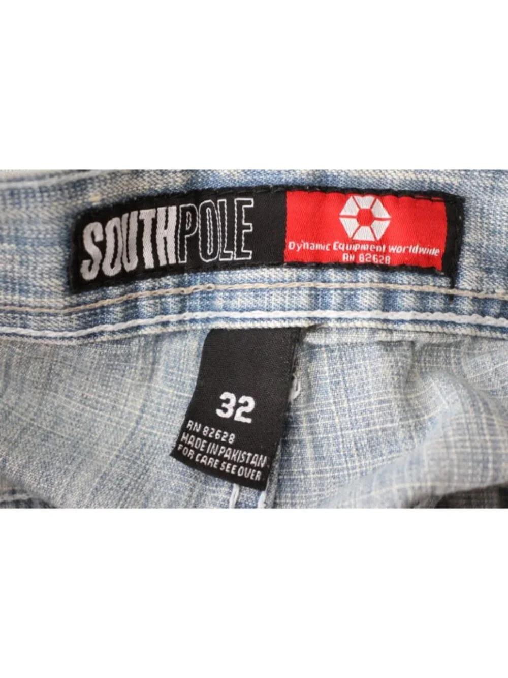 Vintage Southpole Mens 32 x 13 Y2K Jean Shorts Jorts A1757